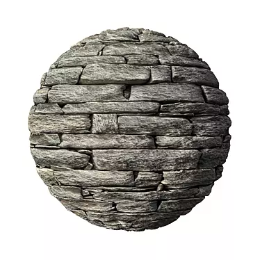 Elegant Stone Brick Decor 3D model image 1 