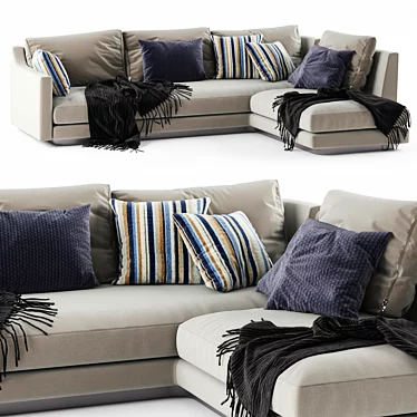 Modern Dallas Sofa: V-Ray Render 3D model image 1 