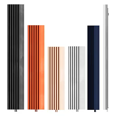 Sleek Tubes: Step-by-Step Radiators 3D model image 1 