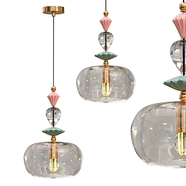 Realistic Hanging Bizet Sculpture 3D model image 1 