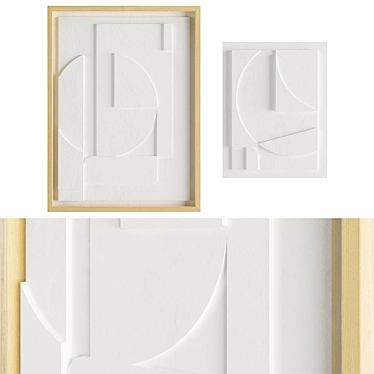 Minimalist Relief Panels by Vormnotie 3D model image 1 