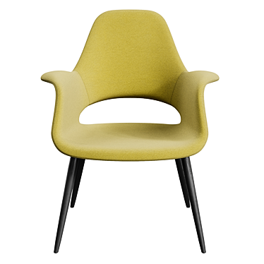 Vitra Organic Chair: Modern Elegance for Comfort 3D model image 1 