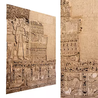 Ancient Egyptian Wall Decor 3D 3D model image 1 