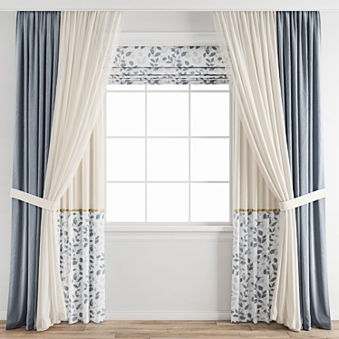 Polygonal Model Curtain: High Quality 3D Archive 3D model image 1 