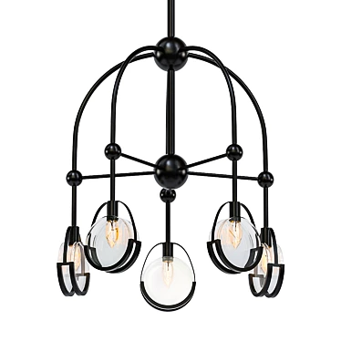 Elk Home Focal Point Chandelier 3D model image 1 