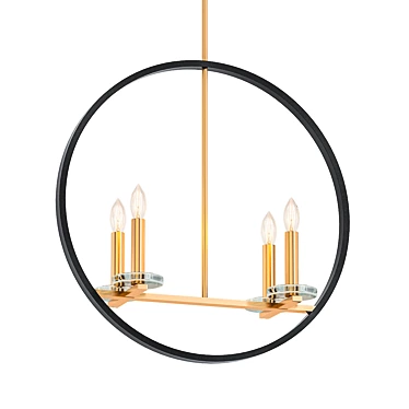 Vintage-inspired Fiorella Chandelier 3D model image 1 