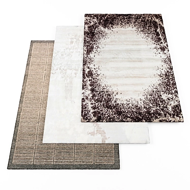 Modern Design Rugs - High Resolution Set 3D model image 1 