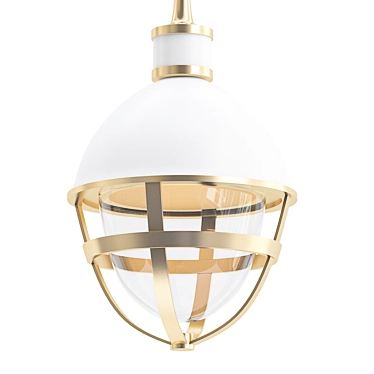 Elegant Outdoor Pendant Lighting 3D model image 1 