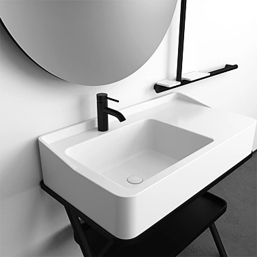 Cielo Siwa Bathroom Set: Stylish and Spacious 3D model image 1 