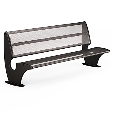 Title: Sleek Bench - Perfect for Modern Spaces 3D model image 1 