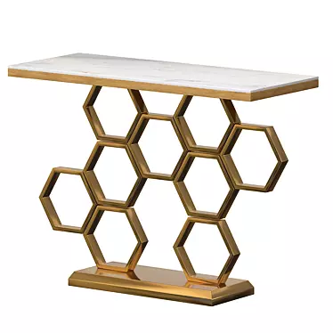 LUX-267 Hive Console - Wood/Metal, 100x75x40 cm 3D model image 1 