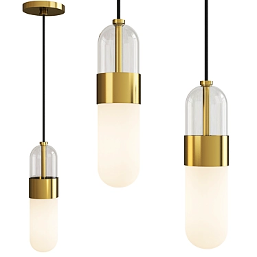 Elegant Emilia Pendant Light 3D model image 1 