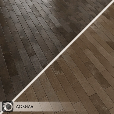 Deauville Brown Ceramic Tiles 3D model image 1 