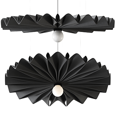 Contemporary BuzziPleat Pendant Lamp 3D model image 1 