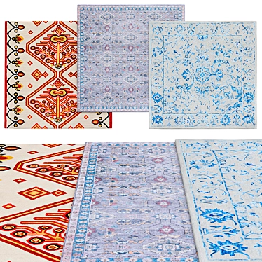  Square Rugs Collection | Various Sizes 3D model image 1 