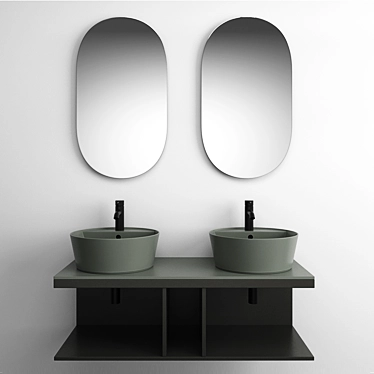 Cielo Multiplo Bathroom Set 3D model image 1 