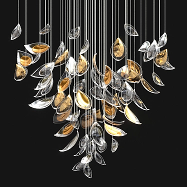 Elegant Primavera Chandelier 3D model image 1 