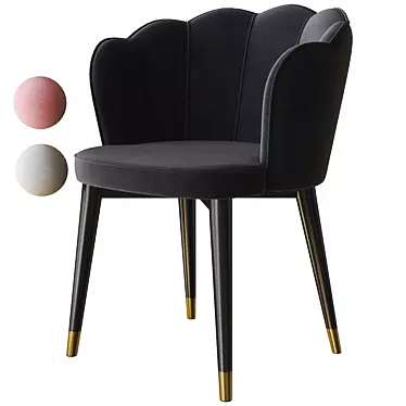 Elegant Bristol Dining Chair 3D model image 1 