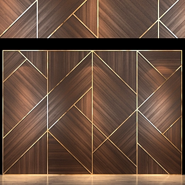 Elegant Wall Panel 73 3D model image 1 