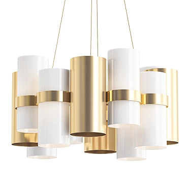 Elegant Harmony LED Chandelier 3D model image 1 