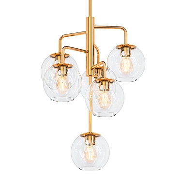 Elegant Banyan Chandelier: A Striking Illumination 3D model image 1 