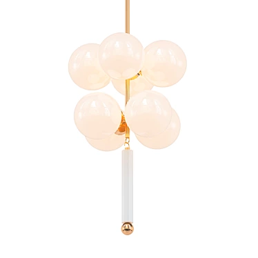 Modern Opulence: RONDURE Chandelier 3D model image 1 