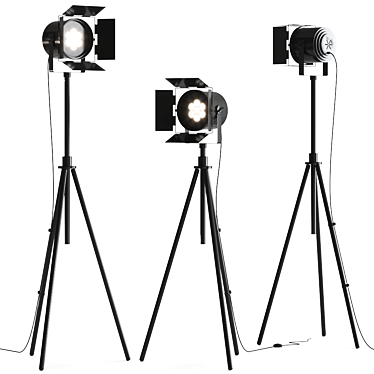 Sistema Spotto Floor Lamp: Modern Illumination by Martinelli Luce 3D model image 1 