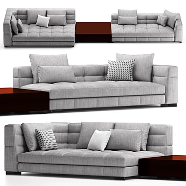 Elegant Minotti Blazer Sofa 3D model image 1 