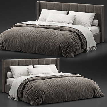 ErgoRest Bed & Pillow Set 3D model image 1 