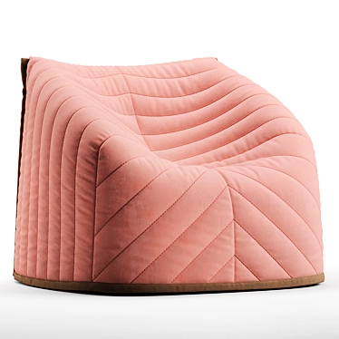 Barnaby Cozy Armchair: Comfort Meets Style! 3D model image 1 