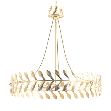 Elegant Laurus Chandelier by Currey 3D model image 1 