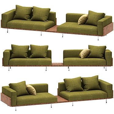 Modern Brasilia Sofa - Minotti 3D model image 1 