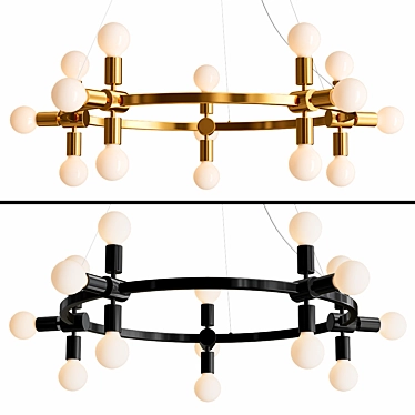 Radiant Radcliffe Chandelier 3D model image 1 