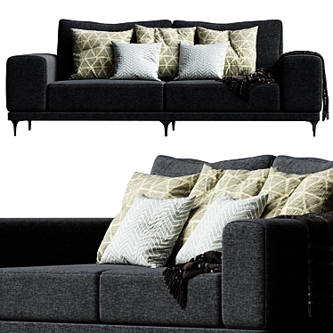 Modern Hoff Frankford Sofa 3D model image 1 