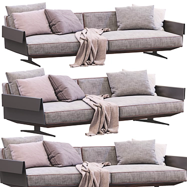 Luxurious Bretton Sofa by Flexform 3D model image 1 