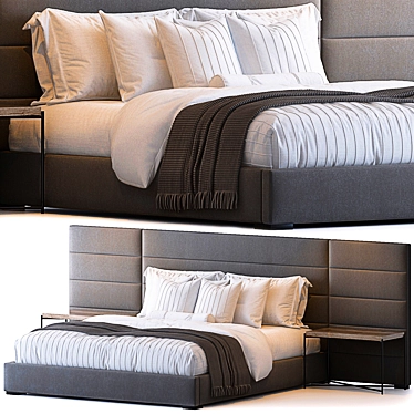Modena Bed: Sleek and Contemporary 3D model image 1 