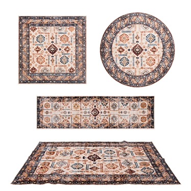 Versatile Set of 8 Rugs 3D model image 1 