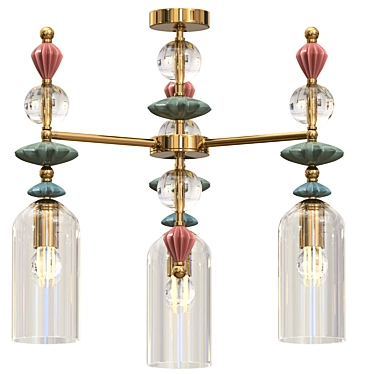 Elegant Odeon Light Bizet 4855 Chandelier 3D model image 1 