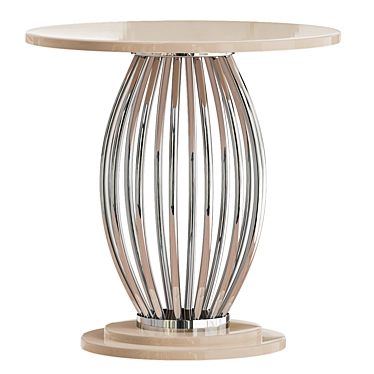 Elegant Milan Barrel Side Table 3D model image 1 