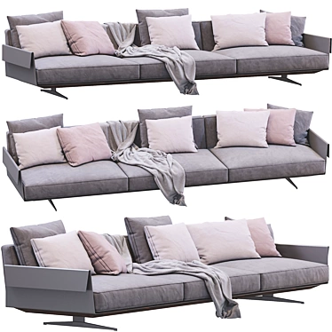 Elegant Bretton Sofa by Flexform 3D model image 1 