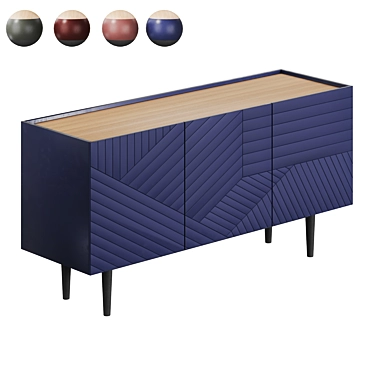 Torrey 3-Door Frezzy Commode 3D model image 1 