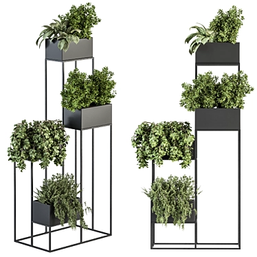 Green Oasis - Indoor Plant Box 3D model image 1 