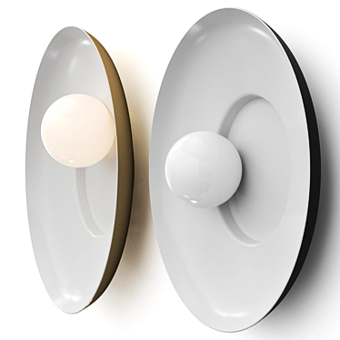 Nova Wall Pendant Light: Sleek and Stylish Lighting Solution 3D model image 1 