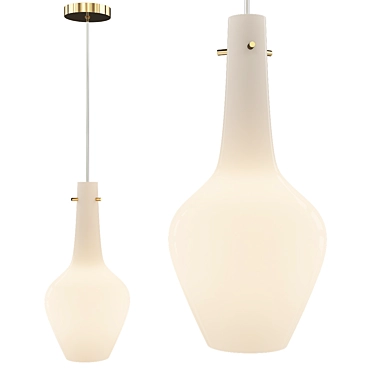 Elegant Candle Pendant Light 3D model image 1 