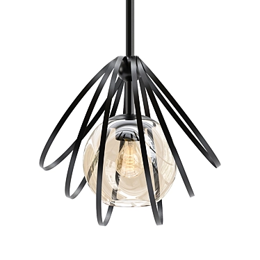 Kerti Pendant: Elegant Lighting Solution 3D model image 1 