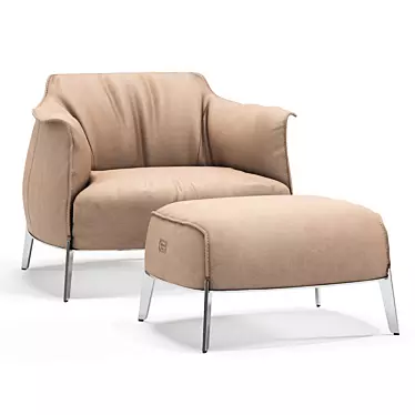 Luxury Italian Armchair: Archibald Gran Comfort 3D model image 1 