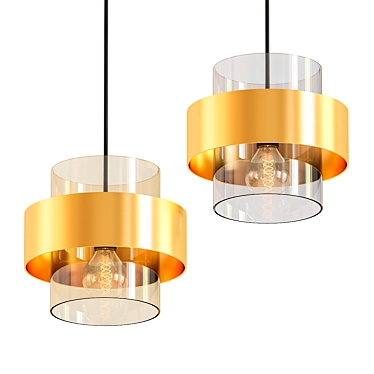 Modern Glass Pendant Light: Luminaria
Elegant Round Luminaria Pendant
Contemporary Glass Hanging Lamp
Sleek 3D model image 1 