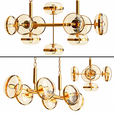 Elegant Nottingham Chandelier Collection 3D model image 1 