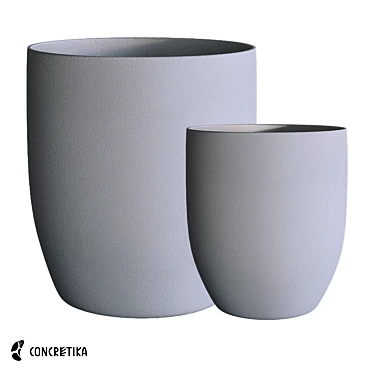 Classic Om Planter Collection - Durable and Stylish 3D model image 1 