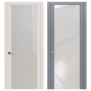 Modern Interior Door - 2200x980mm 3D model image 1 